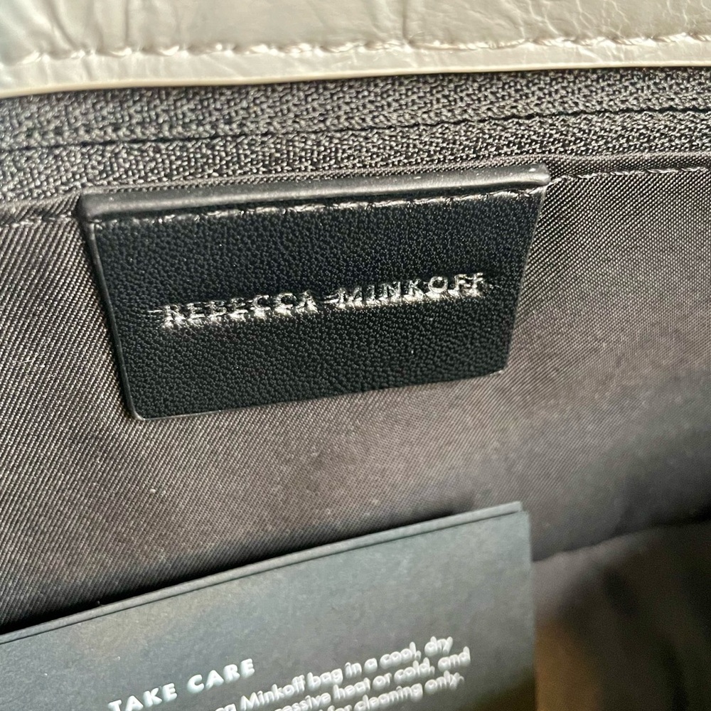 Rebecca Minkoff Crinkled Dove Gray Nordstrom Anniversary Shoulder Bag New! - Picture 8 of 11